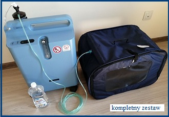 Kompletny zestaw do tlenoterapii dla zwierzat